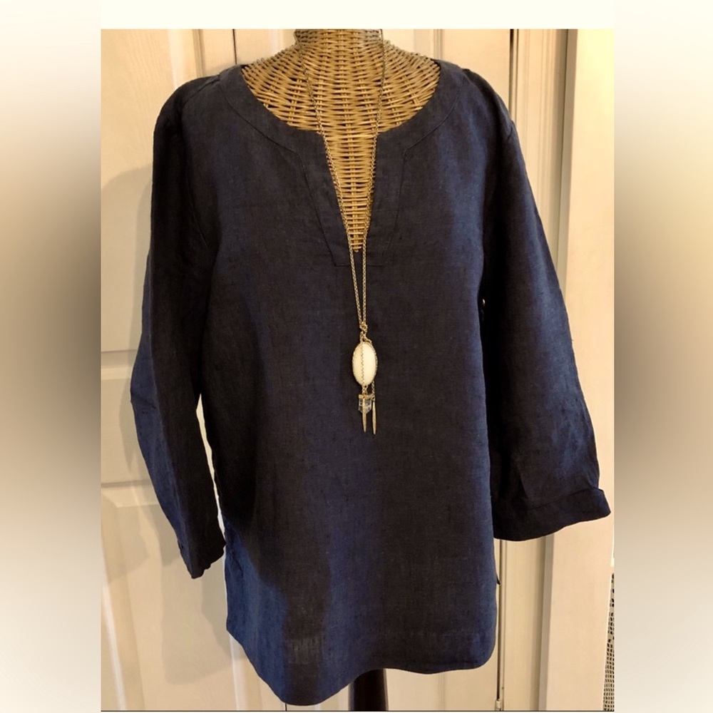 Roots Navy linen tunic